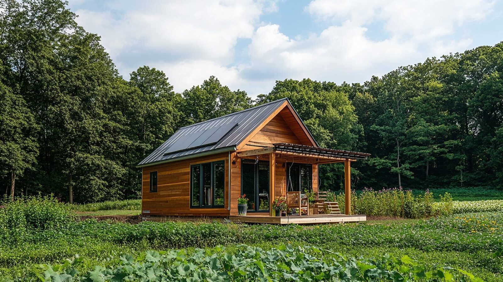 Egy erdei lak kiváló menedék lehet a város zajától.